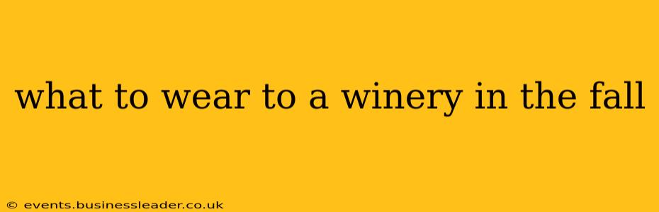 what to wear to a winery in the fall