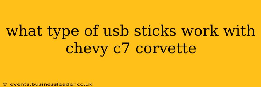 what type of usb sticks work with chevy c7 corvette