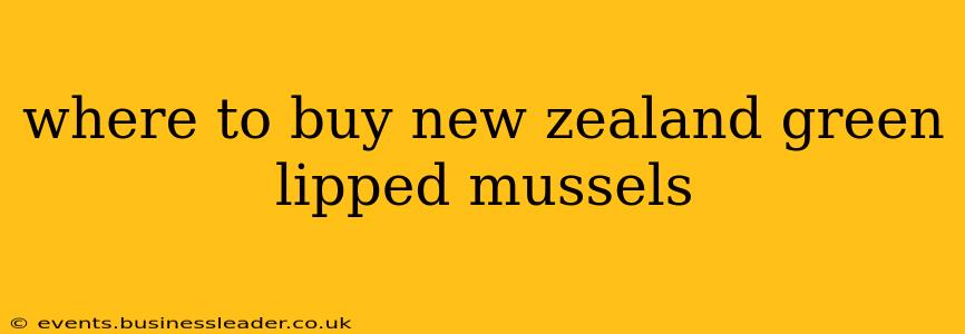 where to buy new zealand green lipped mussels