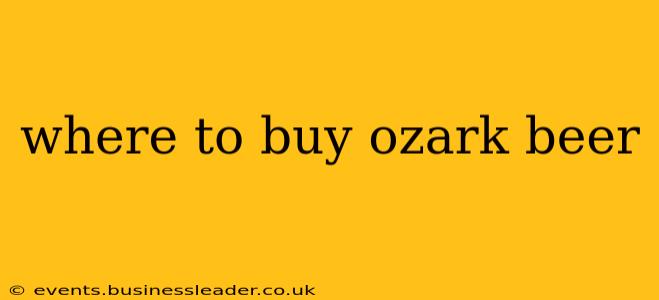 where to buy ozark beer