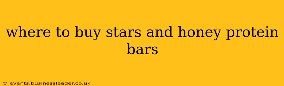 where to buy stars and honey protein bars
