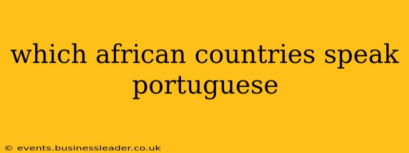 which african countries speak portuguese