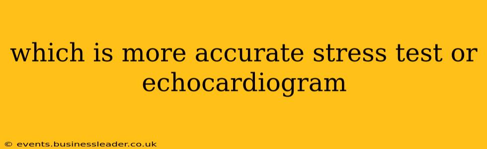which is more accurate stress test or echocardiogram