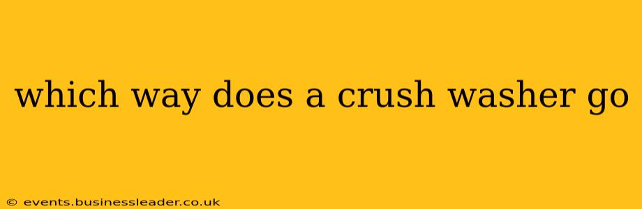 which way does a crush washer go