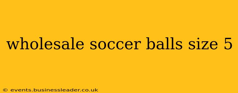 wholesale soccer balls size 5