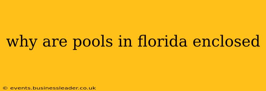 why are pools in florida enclosed