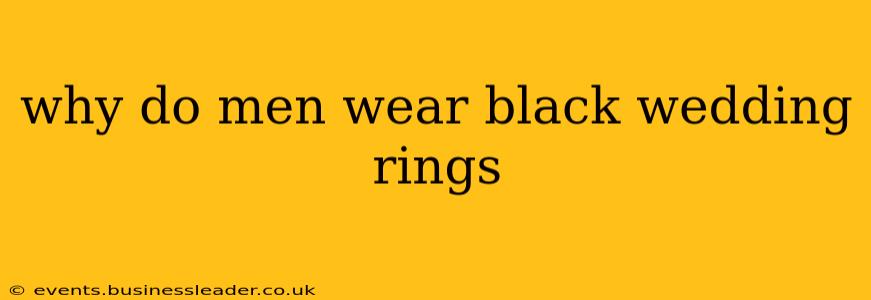 why do men wear black wedding rings