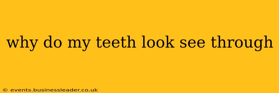 why do my teeth look see through