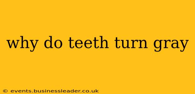 why do teeth turn gray