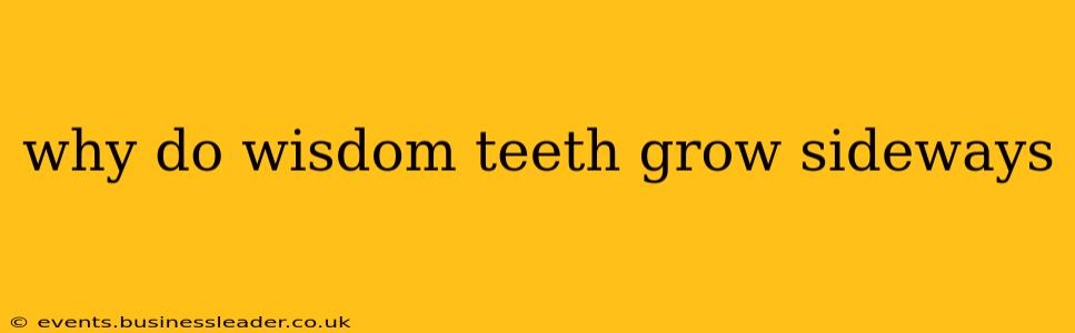 why do wisdom teeth grow sideways