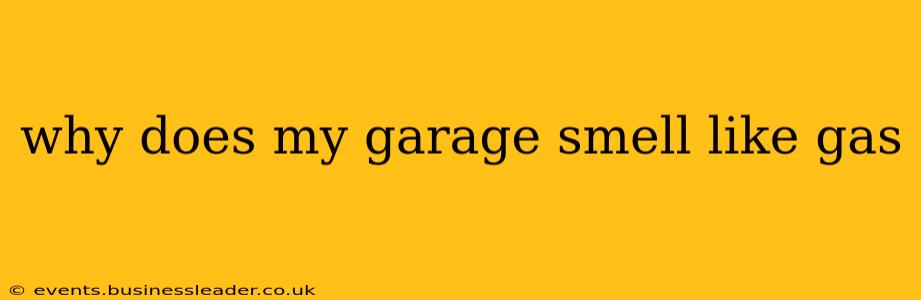 why does my garage smell like gas