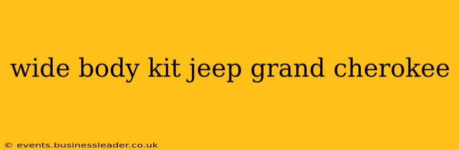 wide body kit jeep grand cherokee