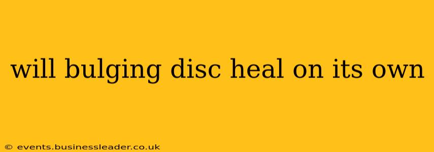 will bulging disc heal on its own
