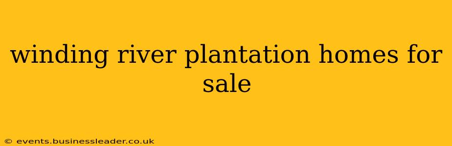 winding river plantation homes for sale