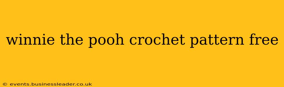 winnie the pooh crochet pattern free