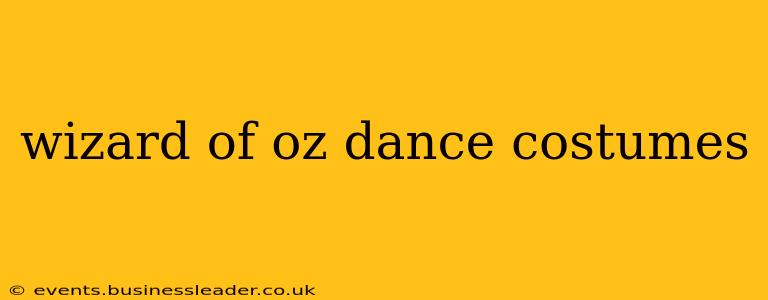 wizard of oz dance costumes