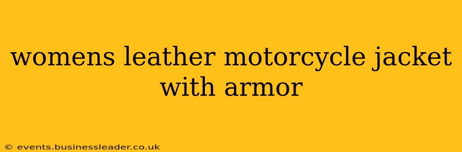 womens leather motorcycle jacket with armor