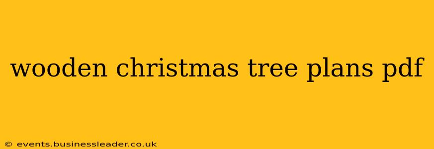wooden christmas tree plans pdf