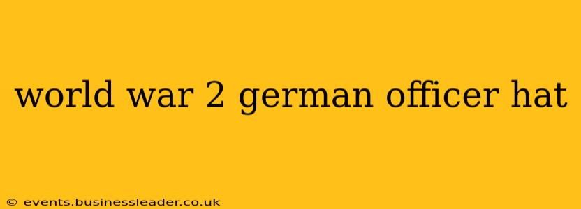world war 2 german officer hat