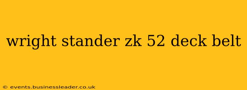 wright stander zk 52 deck belt