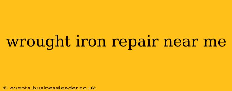 wrought iron repair near me