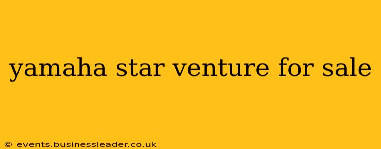 yamaha star venture for sale