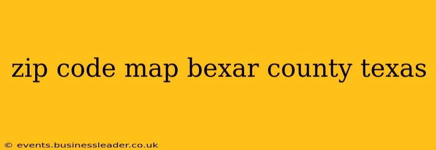 zip code map bexar county texas
