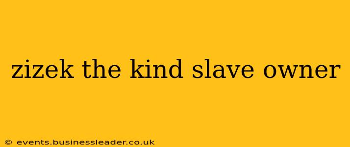 zizek the kind slave owner